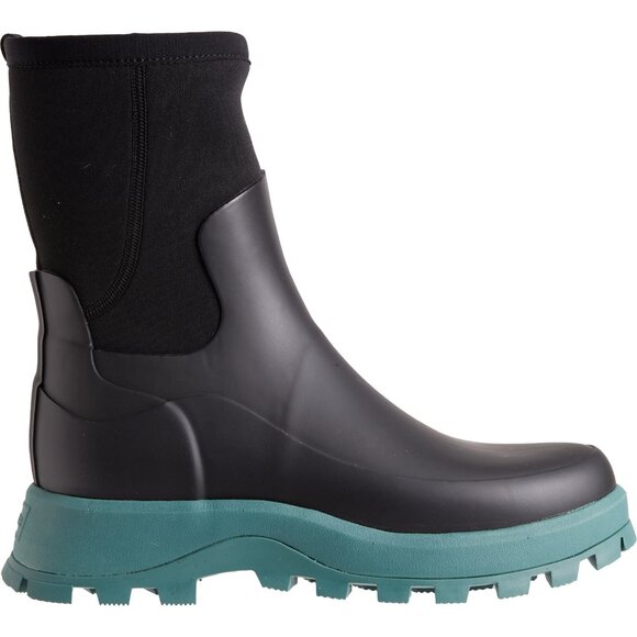 new Hunter‎ City Explorer Short Rain BootsWaterproofBlack/Teal Tempo (252)